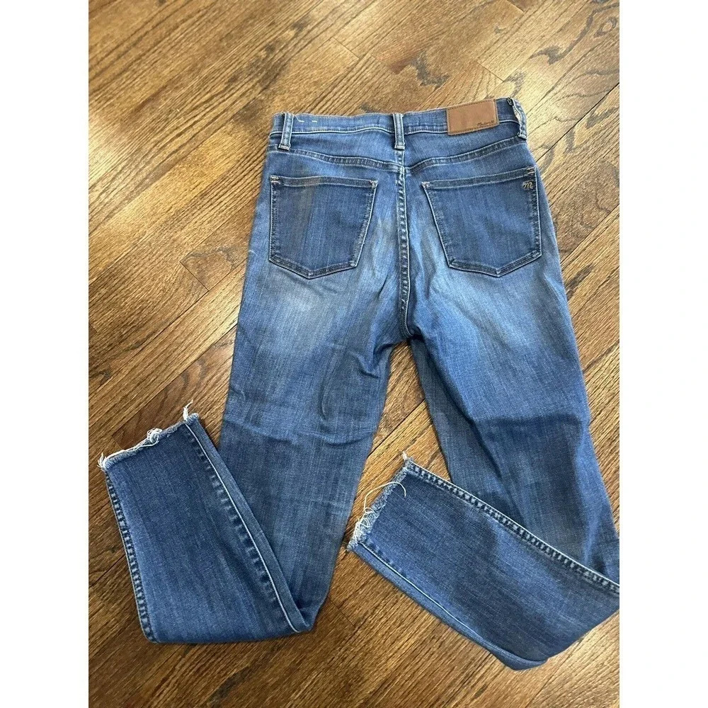 Madewell 10" High Rise Skinny Crop Jeans in‎ Hanna Wash women's size 25 D0008 - Picture 10 of 11